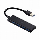 ＵＳＢハブ（ＵＳＢ‐Ａ×４）バスパワー　ブラック