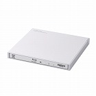 外付けブルーレイドライブ　ＵＳＢ３．２　超薄型　白