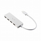 ＵＳＢハブ　Ａ×４　Ｃ端子　ケーブル１５ｃｍ　顔