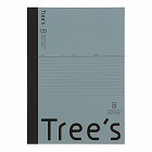 ノート　Ｔｒｅｅｓ　Ｂ５　Ｂ罫　グレー　３０枚