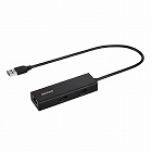 ＵＳＢ‐Ａ接続　ＬＡＮアダプターハブ付　ブラック