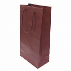 ワインバッグ　２本用　ボルドー　１パック（５枚入）