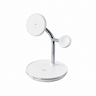 ワイヤレス充電器　Ｑｉ２　対応　３ｉｎ１　ホワイト