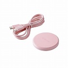 ワイヤレス充電器　Ｑｉ認証　最大１２Ｗ　ピンク