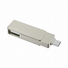 外付ＳＳＤ　５００ＧＢ　ＵＳＢメモリ型　シルバー