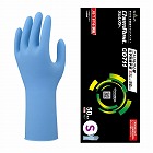 ニトリル化学防護手袋ロング５０枚Ｓ　ＢＬ粉無×２０