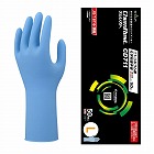 ニトリル化学防護手袋ロング５０枚Ｌ　ＢＬ粉無×２０