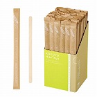 そのまま使える箱入り木製マドラー　紙個包装１８０本