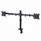 モニターアーム　デュアル　ー３２インチ　ブラック