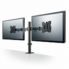 モニターアーム　デュアル　ロング　ブラック