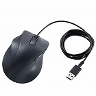 有線マウス　左手専用　Ｍサイズ　ブラック