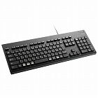 有線キーボード　メンブレン　洗える　抗菌　ブラック