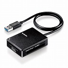 ＵＳＢ３．０カードリーダー　超高速　ブラック
