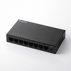 スイッチングハブ　８ポート　メタル筐体　ブラック