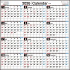 ２６年エコカレンダー壁掛Ｂ２変型　年間