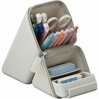 カクスタ　ワイド　引き出し付　グレージュ