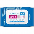 スコッティ流せるウェットタオル　純水ノンアル７０枚
