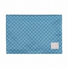 防災ずきん用カバー　チェック　ブルー
