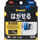 はがせる透明両面テープ強力固定３０ｍｍｘ３ｍ