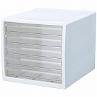 ＨＳ‐９１６　レターケース　浅５段　ホワイト