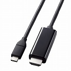 ＵＳＢ‐Ｃ　ＨＤＭＩ　変換ケーブル　２ｍ　ブラック