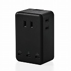 電源タップ　コンセント×３　Ｃ×３　ブラック
