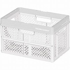 折りたたみバスケットＬ　ホワイト×１０