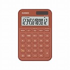 カシオ　カラフル電卓　ミニジャスト　ブリックレッド