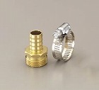 ３／４”ＮＨｘ１５ｍｍ　雄ねじステム（ホースバンド付）