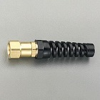 Ｇ３／８”・　９ｘ１３ｍｍ雌ねじ付ホース継手（プロテクター付）