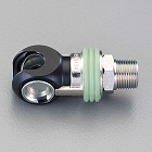 Ｒ　３／８”　雄ねじエアーカプラソケット（スイング式）