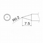 Ｒ０．２ｍｍ　交換用こて先