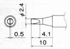 ２．４ｍｍ　交換用こて先