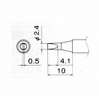 ２．４ｍｍ　交換用こて先