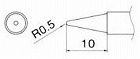Ｒ０．５ｍｍ　交換用こて先