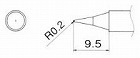 Ｒ０．２ｍｍ　交換用こて先