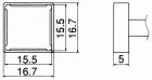 １５．５ｘ１５．５ｍｍ　交換用こて先（クワッド型）