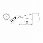 Ｒ０．２ｍｍ　交換用こて先