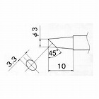 ３．０ｍｍ　交換用こて先
