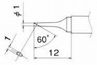 １．０ｍｍ　交換用こて先