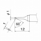 １．０ｍｍ　交換用こて先