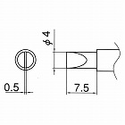 ４．０ｍｍ　こて先　（ＥＡ３０４ＨＥ用）