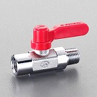 Ｒｃ３／８”ｘＲ　３／８”　ミニボールバルブ（ロングハンドル）