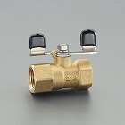 Ｇ１／４”ｘＲｃ１／４”　ボールバルブ（真鍮製／蝶ハンドル）