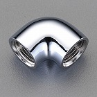 Ｒｃ１／２”ｘＲｃ１／２”　給水管エルボ（クロムメッキ）