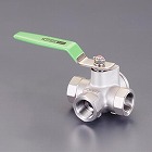 Ｒｃ　３／４”　三方ボールバルブ（ステンレス製）
