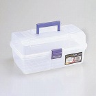 ３４２ｘ２１１ｘ１６１ｍｍ　工具箱（中皿無し／クリアー）