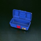 ３８５ｘ２０２ｘ１４０ｍｍ　工具箱（中皿無し／ブルー）