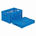 ５３０ｘ３６６ｘ２７２ｍｍ／４４．０Ｌ　折畳コンテナ（メッシュ・青）