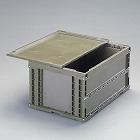 ６４９ｘ４３９ｘ３２７ｍｍ／７４．０Ｌ　折畳コンテナ（ＯＤ／蓋付／５コ